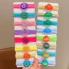 Lazos para el cabello lindos para niños, color caramelo dulce, lazos para el cabello para niñas, gomas para atar el cabello, tendones que no lastiman al bebé, anillo para el cabello de alta elasticidad