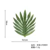 Acessórios para arranjo de flores de folha de casco de tartaruga de planta de simulação de fábrica, folha de bambu de casco de tartaruga, planta verde, flor artificial, folha, peça única