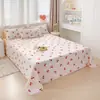 Sábanas de algodón lavado al agua hipoalergénicas de una sola pieza, sábanas de cuadros simples de par individual, sábanas y fundas de almohada individuales para dormitorio y hogar, venta al por mayor