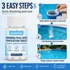 Tabletas Purificadoras de Agua para Piscina Kineshinex, 100 Tabletas, para Clarificación y Purificación de Agua de Piscinas Domésticas, Disolución Rápida