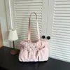 Bolsa de ombro feminina 2026, estampa de bolinhas, grande capacidade, para usar sob o braço, outono, bolsa de mão de ombro único, bolsa tote fashion, nova bolsa feminina