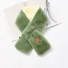 [Combinación de colores] bufanda de otoño e invierno imitación de conejo Rex coreano estudiantes versátil de alta calidad felpa cálida gruesa bufanda mujeres
