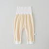 Calça Bebê Primavera Outono e Inverno Calça Gordinha Algodão Calça Cintura Alta Calça Recém-Nascido Botão de Pressão no Gancho Roupa de Baixo Bebê Calça de Outono