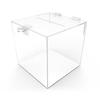 Caja de Almacenamiento Acrílica Amazon Personalizada de Fábrica con Cerradura de Llave Caja de Donaciones de Plexiglás Caja de Almacenamiento Transfronteriza