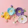 Buquê de Papoulas Transfronteiriço Finalizado, Flores Tricotadas à Mão, Flores de Lã Crochê, Flores Artificiais, Produtos de Crochê Finalizados para Atacado