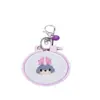 Llavero pequeño para niños hebilla de mochila bolsa material bolsa material para punto de cruz gatito zorro pequeño