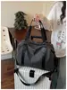 Bolso Cruzado Informal de Moda Fitness Gran Capacidad Diseño a Cuadros Portátil para Viaje Moda Viaje Diario Bolsa Deportiva para Yoga