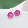 Nueva hemisfera de resina 10 mm plana polvo de oro efecto cielo estrellado material diy hecho a mano accesorios para joyería venta al por mayor