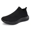 Zapatos Tipo Calcetín Flyknit de Primavera 2024 para Pareja, Tenis, Zapatos Casuales, Zapatos Transfronterizos de Talla Grande para Hombre y Mujer, Verde Militar, Blanco y Negro