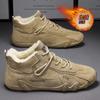 Tênis Novo Estilo para Homens, Sapatos de Trabalho Leves e Versáteis, Tênis para Esportes e Lazer, Sapatos de Proteção para Trabalho com Forro de Lã de Inverno para Homens