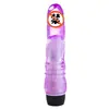 Productos sexuales para adultos juguetes sexuales TPE Cristal un solo vibrador B 19CM pene raíz masculina vibración juguetes sexuales