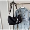 Bolso Pequeño Casual de Tela Oxford con Correa Ancha para el Hombro para Mujer 2025 Nuevo Bolso Simple para el Trabajo Bolso Cruzado de Gama Alta de Nicho para Mujer