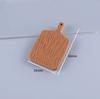 Accesorios de Resina DIY Casa de Muñecas Comida en Miniatura Juguete Accesorios Asa Bandeja Mini Realista