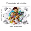 Pegatinas de Pared Infantiles Transfronterizas de Comercio Exterior Pegatinas Autoadhesivas de Decoración para Habitación Infantil de Dibujos Animados 3D Patrulla Canina