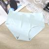 [Independiente] Ropa interior sin costuras para damas, pantalones cortos de seda fina de verano, cintura alta, pantalones transpirables de talla grande para niñas