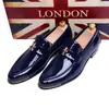 Zapatos de Hombre Retro con Borlas de Verano, Zapatos Casuales de Cuero sin Cordones Puntiagudos de Moda, Zapatos de Hombre Estilo Brogue, Estilo Juvenil Británico