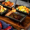 Molheira Japonesa Comercial para Fondue Churrasco Sushi Prato para Mergulhar Doméstico Cerâmica Condimento Petisco Molho Vinagre Sabor Prato Transfronteiriço