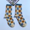 Calcetines de algodón a rayas de estilo coreano a juego con colores hasta la mitad de la pantorrilla para parejas, estilo hip hop, para patineta, para hombres y mujeres, medias deportivas a rayas, venta al por mayor de fábrica