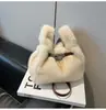 Bolso Pequeño de Peluche Transfronterizo para Mujer Otoño e Invierno 2025 Nuevo Bolso de Hombro Cruzado Bolso Cubo de Peluche de Gama Alta Popular