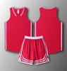 Uniforme de baloncesto transfronterizo de venta al por mayor rápida, uniforme de equipo de competición para adultos para hombres, ropa de baloncesto, camiseta transpirable de secado rápido con impresión