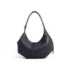 Bolso de Mano tipo Dumpling Personalizado, Bolso Cruzado Versátil de Nicho de Piel de Vaca de Capa Superior para Mujer, Gran Capacidad, Bolso de Axila de Cuero Genuino de Gama Alta