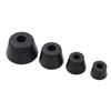 Pés de Borracha para Máquina Preto Almofadas Antiderrapantes Móveis Motor Almofadas de Pé Absorventes de Choque Pés Trapezoidais para Chassi Pés para Máquina de Solda Pregos de Pé