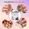 Venta Caliente Transfronteriza Punta de Aguja de 0.5 mm Pluma para Uñas Pizarra de Graffiti 24 Colores Impermeable Secado Rápido Marcador Acrílico para Uñas Uñas