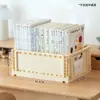 Caja de Almacenamiento Diversa para Escritorio, Cesta para Almacenar Snacks, Plástico, Apilable, Plegable, Estilo Japonés, Cesta Organizadora de Almacenamiento para el Hogar