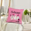 Almofada de Halloween Mais Vendida Transfronteiriça Estampa de Caveira Abóbora Material Linho Almofada Decorativa Americana de Halloween