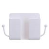 Soporte para teléfono móvil de pared multifunción caja de almacenamiento de cable de datos dormitorio mesita de noche sala de estar control remoto estante de almacenamiento sin perforaciones