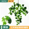 Amazon Simulación Potos Colgante de Pared Enredadera Planta Verde Falsa Decoración Hojas Enredaderas Cubierta de Tubería Adorno Planta Artificial