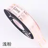 Empaque de Flores Estampado en Caliente Cinta de Poliéster Caja de Regalo para Pastel Cinta Decorativa Moño Accesorios Materiales Florales DIY