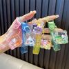 Llavero de Frijol de Gelatina Mahjong Lindo Arena Movediza Líquida Colgante para Mochila de Estudiante Llavero de Coche Regalo Venta al por Mayor