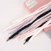 Nuevos Cordones de Zapatillas de Felpa de Doble Capa Multicolores para Otoño e Invierno Lindos Redondos Planos de Oruga Cordones Transfronterizos