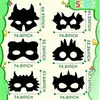 Máscara de Rascar Colorida con Forma de Dinosaurio para Niños Halloween Máscara Creativa de Rascar DIY Diversión de Fiesta Rompecabezas Pintura