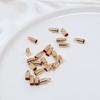 Cuerda de cuero envuelta en oro de 14 quilates cierre colgante accesorios de joyería caseros para hacer tú mismo hebilla de peso carcasa cadena de hueso de serpiente hebilla chapada en oro