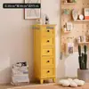 Gabinete de Borde Ultraestrecho Gabinete de Almacenamiento tipo Sándwich Alacena Retro Gabinete de Almacenamiento de Cajones Multicapa Tamaño Pequeño Gabinete de Almacenamiento de Madera Maciza