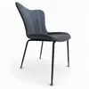 Cadeira de Jantar para Uso Doméstico, Cadeira Minimalista Moderna de Luxo Leve, Cadeira Nórdica para Mesa de Jantar, Cadeira de Lazer, Cadeira de Café/Hotel Estilo Chinês com Encosto