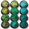 Polvo PET de alto brillo con lentejuelas ultrafinas de 1 mm, joyería de diamantes para uñas, esmalte de uñas en gel, material de polvo láser degradado