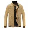 Comercio Exterior Primavera Chaqueta Casual para Hombre de Longitud Media Moderna Talla Grande Hombre Algodón Delgado Cortavientos Abrigo para Hombre Superior