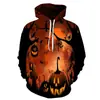 Sudadera Casual de Fiesta Navideña Transfronteriza Nueva Horror Hip-hop Personalidad Moda para Hombre Sudadera 3D