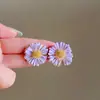 Brincos Coloridos de Flor Dopamina Primavera 2026 Nova Moda Estilo Fresco Brincos de Tarraxa Acessórios Exquisitos Personalizados para Mulheres