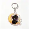 Lindo Llavero Acrílico de Mascota de Halloween Cachorro Gato Momia Fantasma Colgante Creativo para Mochila