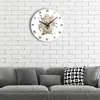 Reloj de Pared Tema Día de Muertos Reloj Calavera Flor Reloj de Pared Decorativo para Sala de Estar Creativo Personalidad Explosiones