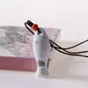 Apito Panda de Cerâmica Doce Porta-Joias Fofo Colar para Estudante Adulto Tamanho Ajustável para Mulheres Estilo Antigo Fresco