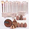 Venta Caliente Transfronteriza Set Combinado de 40 Piezas de Herramientas de Belleza, Herramientas Completas de Maquillaje, Huevo de Belleza, Esponja Limpiadora