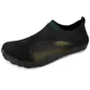 Zapatos de natación para playa transfronterizos, zapatos para vadear al aire libre, calcetines, zapatos para hombres y mujeres, zapatos para vadear en parques acuáticos, playa antideslizantes, amigables con la piel, negro-naranja