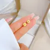 Directo de fábrica acero inoxidable simple lujo ligero color joyería acero de titanio chapado en oro de 18k en stock venta al por mayor traje de joyería mujeres