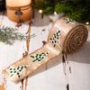 Nuevo Listón Estampado Rosa Cebolla Árbol Pequeño Navidad Listón de Satén Navidad Guirnalda Árbol de Navidad Decoración Listón para Arreglos