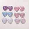Botones de Lentejuelas de Colores con Forma de Corazón Estilo Coreano Femeninos Accesorios para el Cabello DIY Accesorios de Decoración para Funda de Teléfono Bolsa Venta al por Mayor